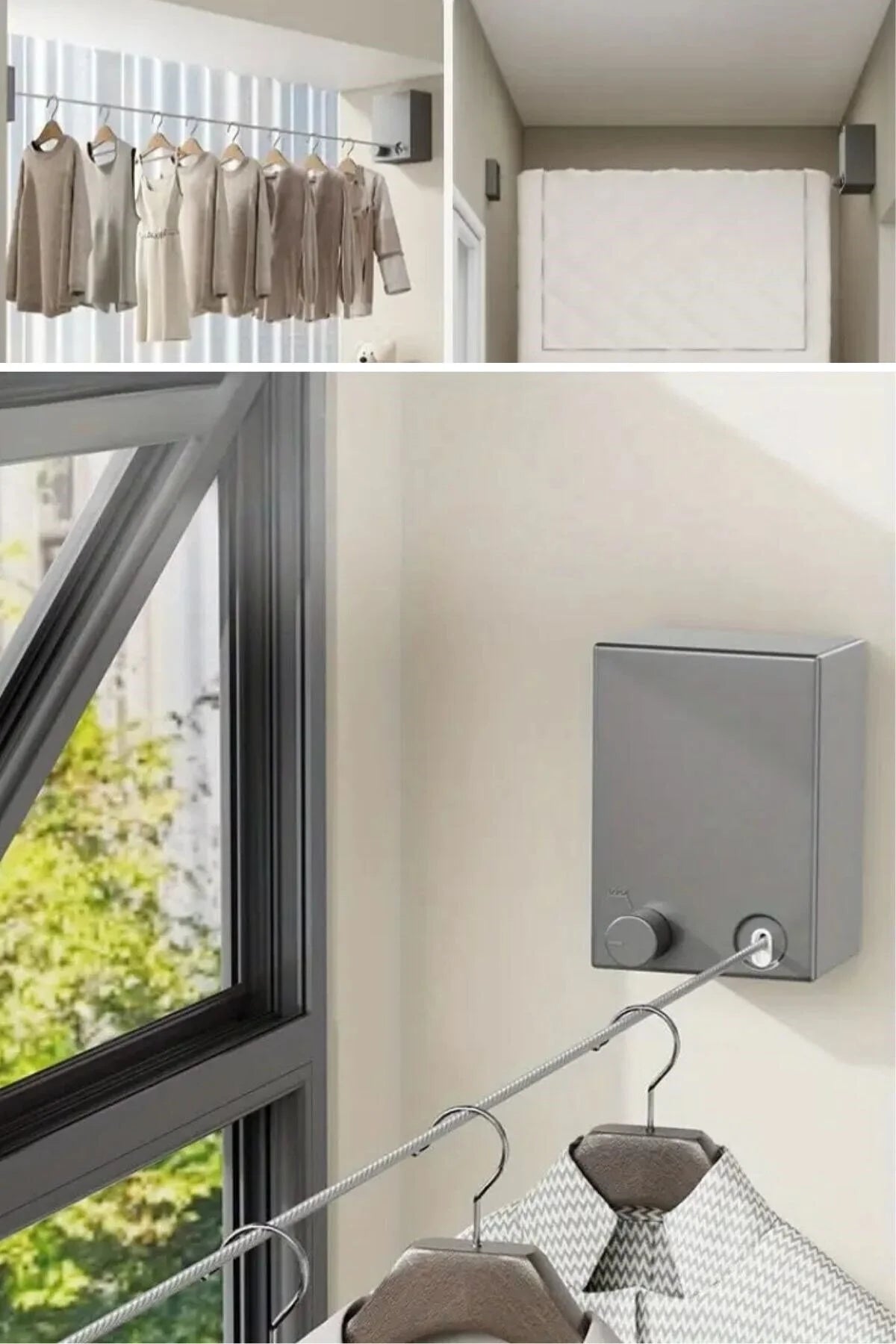 Retractable Clothesline 4.2M | حبل غسيل قابل للسحب بطول 4.2 متر
