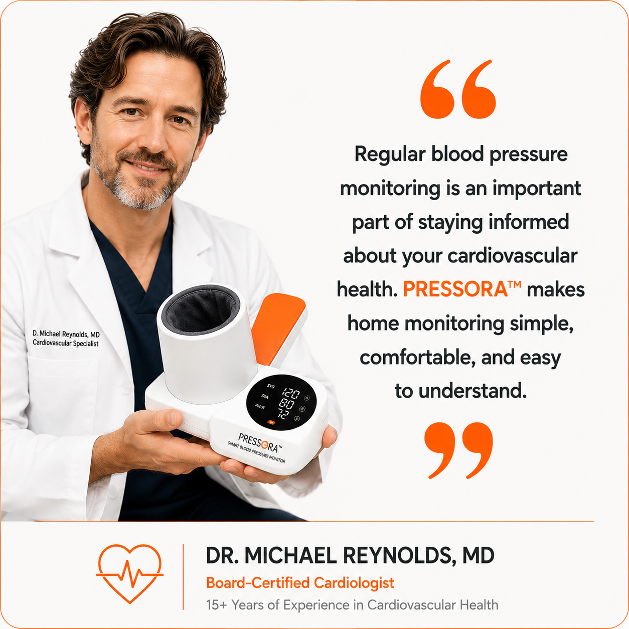 Pressora - Arm Tube Smart Blood Pressure Monitor
