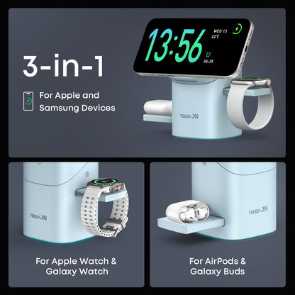 🔥3-in-1 Foldable Magnetic Wireless Charging Station for apple watch/airpods/iPhone/Samsung