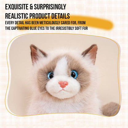 Plush Tuxedo Cat Backpack – Cute Bag for Cat Fans Daily Companion
