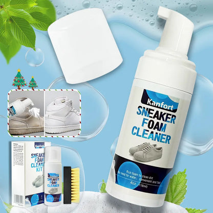 Sneaker Foam Cleaner Kit for White Shoes - Deep Clean Stain Removal 4oz / 118ml