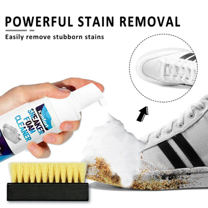 Sneaker Foam Cleaner Kit for White Shoes - Deep Clean Stain Removal 4oz / 118ml