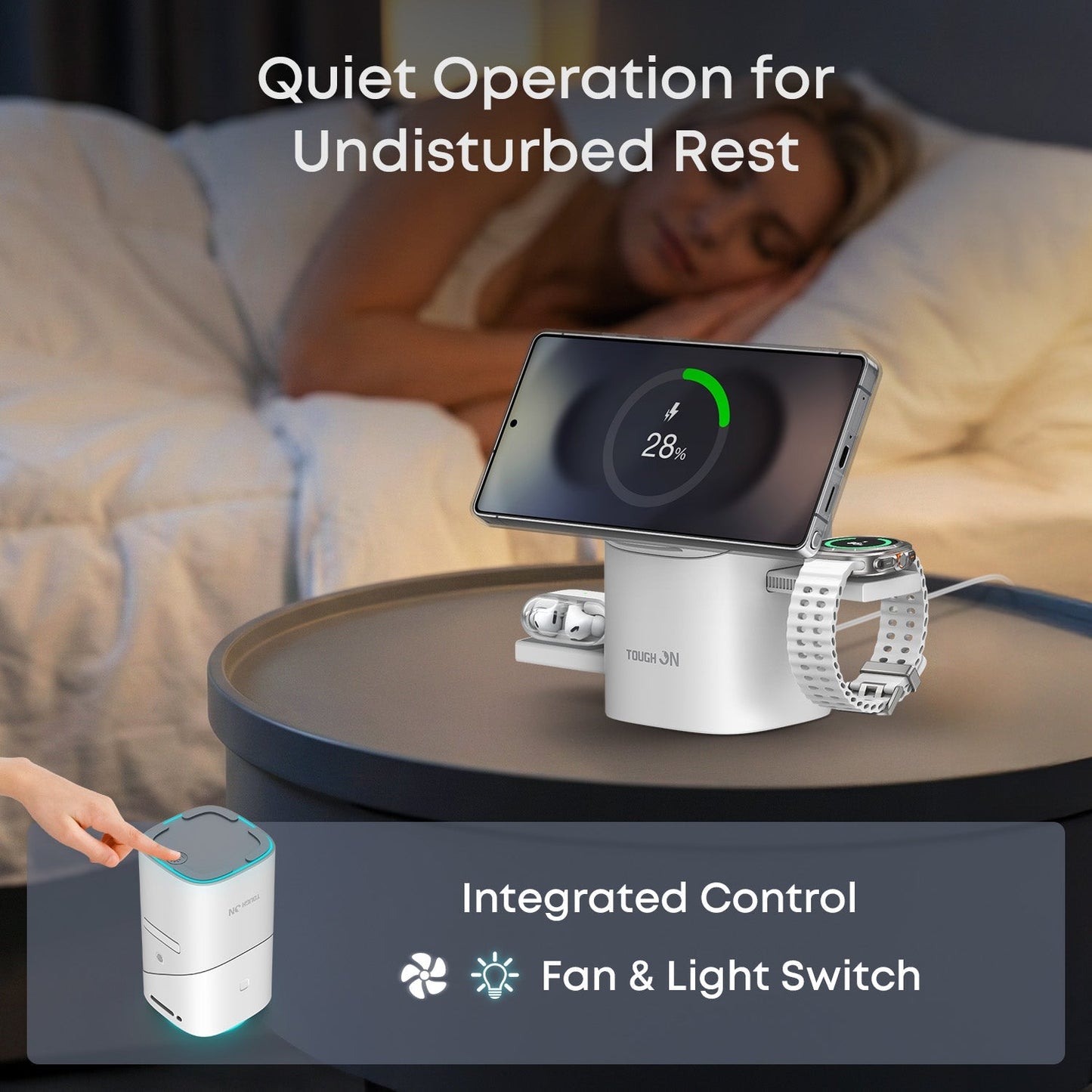 🔥3-in-1 Foldable Magnetic Wireless Charging Station for apple watch/airpods/iPhone/Samsung