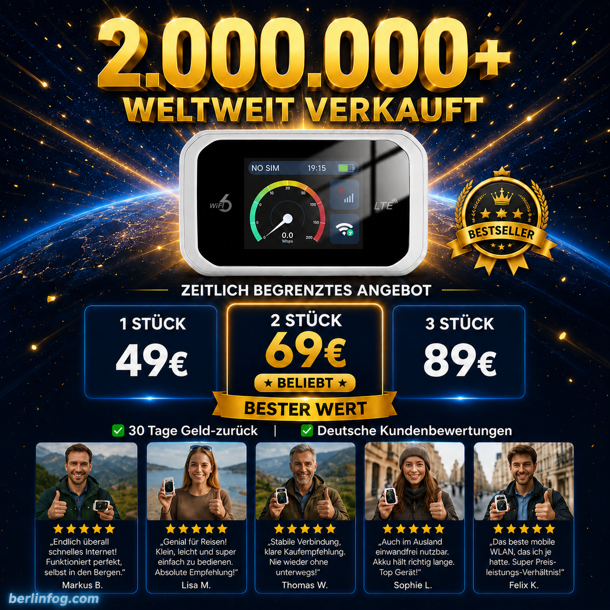 🥳CRAZY SALE 2026🥳💞OVER 50,000 UNITS SOLD!👵❤️ Pocket Wi-Fi compatible with all networks
