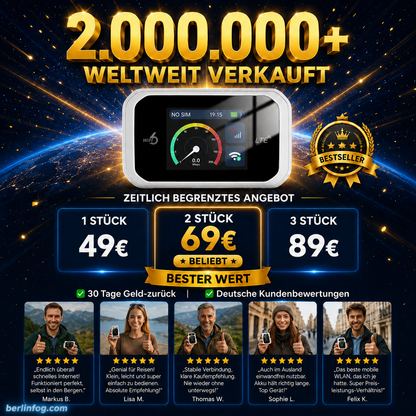 🥳CRAZY SALE 2026🥳💞OVER 50,000 UNITS SOLD!👵❤️ Pocket Wi-Fi compatible with all networks